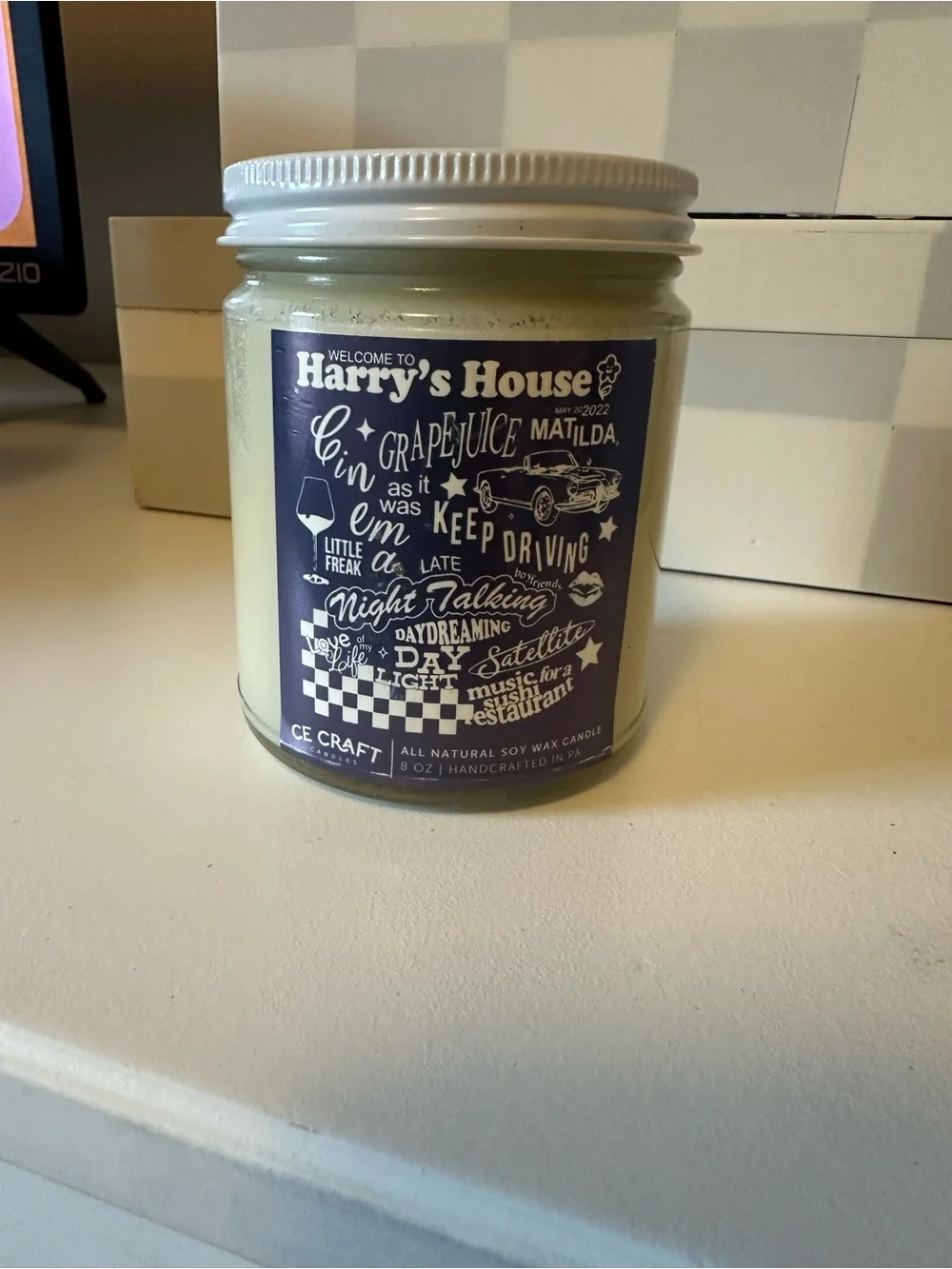 Harry Styles ‘Harry’s House’ Iced Vanilla Woods Jar Candle